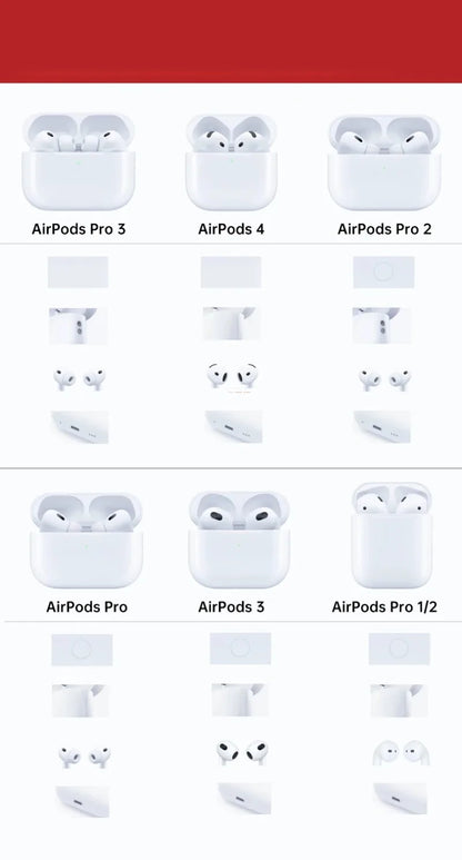 2026 Airpod Leather Soft Case for Airpods4 1 2 3rd Generation Protective Case for Airpodspro3 Pro2 Bluetooth Headset Case