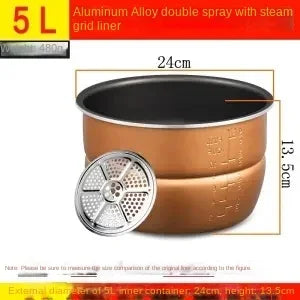 Electric pressure cooker liner multicooker bowl 4L 5L 6L liter non-stick pan double spray thickening