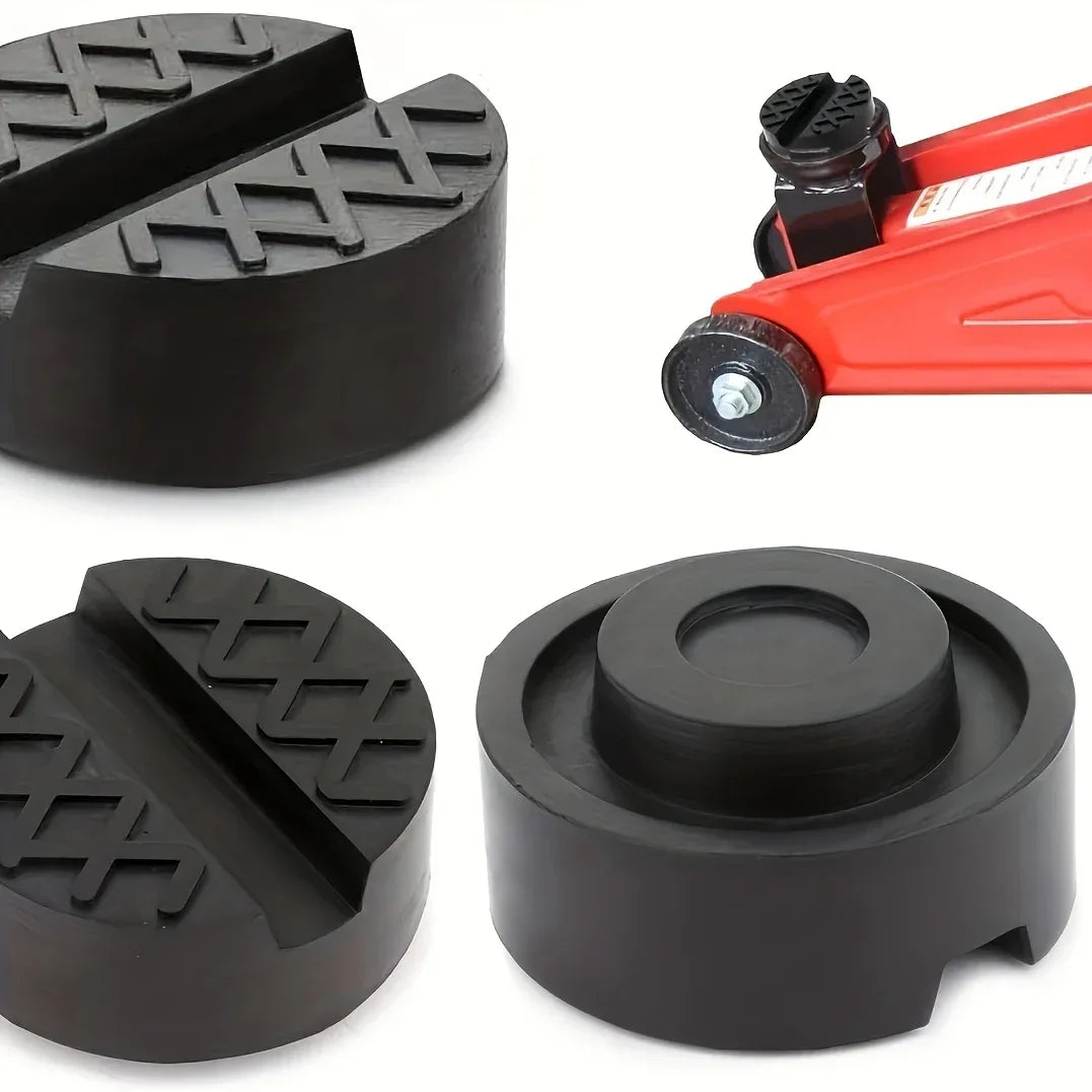 Universal Rubber Jack Pad Support Pinch Weld Slotted Floor Frame Rail Adapter Car Removal Repair Tool Rubber Block Floor Jack