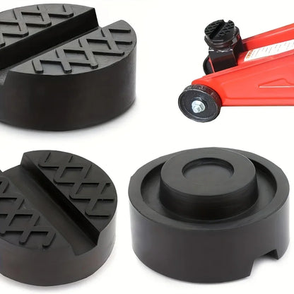 Universal Rubber Jack Pad Support Pinch Weld Slotted Floor Frame Rail Adapter Car Removal Repair Tool Rubber Block Floor Jack