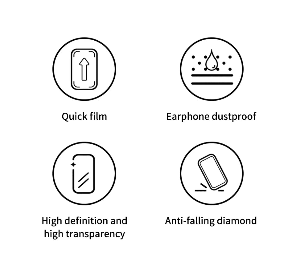 Premium Tempered Glass For iPhone 12 13 14 Pro Max Screen Protector Glass 14 Plus Full Cover With Automatic installer