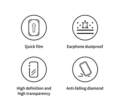 Premium Tempered Glass For iPhone 12 13 14 Pro Max Screen Protector Glass 14 Plus Full Cover With Automatic installer