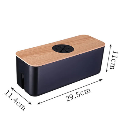 Cable Storage Box Power Strip Wire Case Anti Dust Charger Socket Organizer Network Line Storage Bin Charger Wire Management New