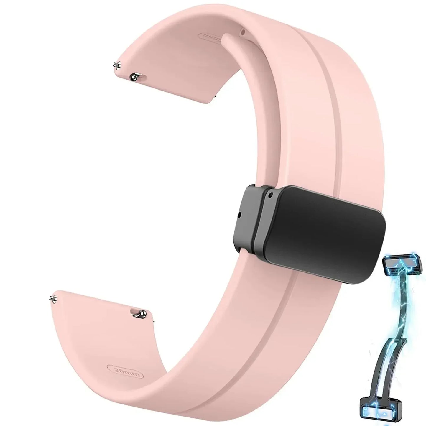 20 22mm Watch Band For Samsung Galaxy watch 6/4/5 pro/gear s3/active 2/classic Sport Magnetic Strap for Huawei GT 2 2e 3 Band