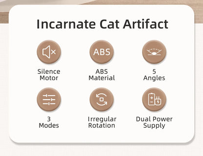 ROJECO Automatic Cat Laser Toy Interactive Intelligent Toys LED Motion Activate Pet Indoor Handheld Wireless Cat Toy Accessories