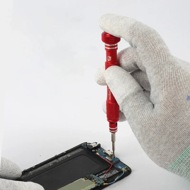 MECHANIC AS-02 Anti-static Gloves PU Coating Fibre Non-Slip Electricity Proof For Electronic Work Protective Gloves L/M size