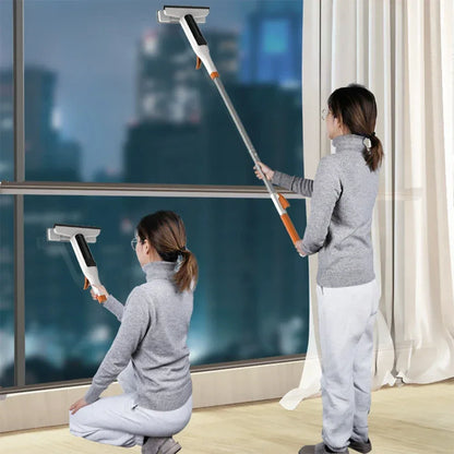 3-in-1 Windows Glass Cleaning Kit Adjustable Height Cleaner Mop Household for Car Windshields With Scraper Glass Spray Washer
