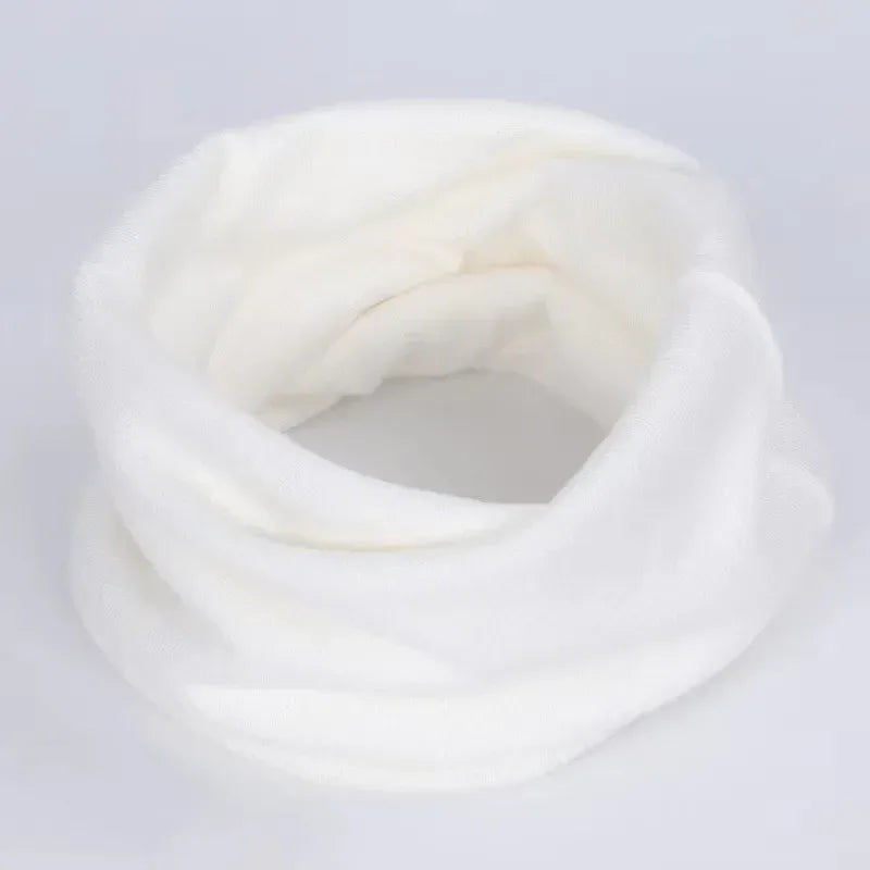New Cashmere Winter Scarf for Baby Boys Girls Kids Knitted Scarves Unisex Elastic Mufflers Children Autumn Crochet Baby Scarf