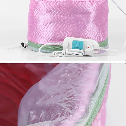 Adjustable PU+PVC Liner Hair Steamer Dryers Cap Electric Hair Heating Thermal Cap Treatment Hat SPA Home Salon Hair Styling Care