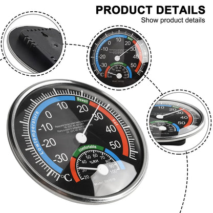 Thermometer Hygrometer for Thermo Analogue Humidity Room climate Control Inside