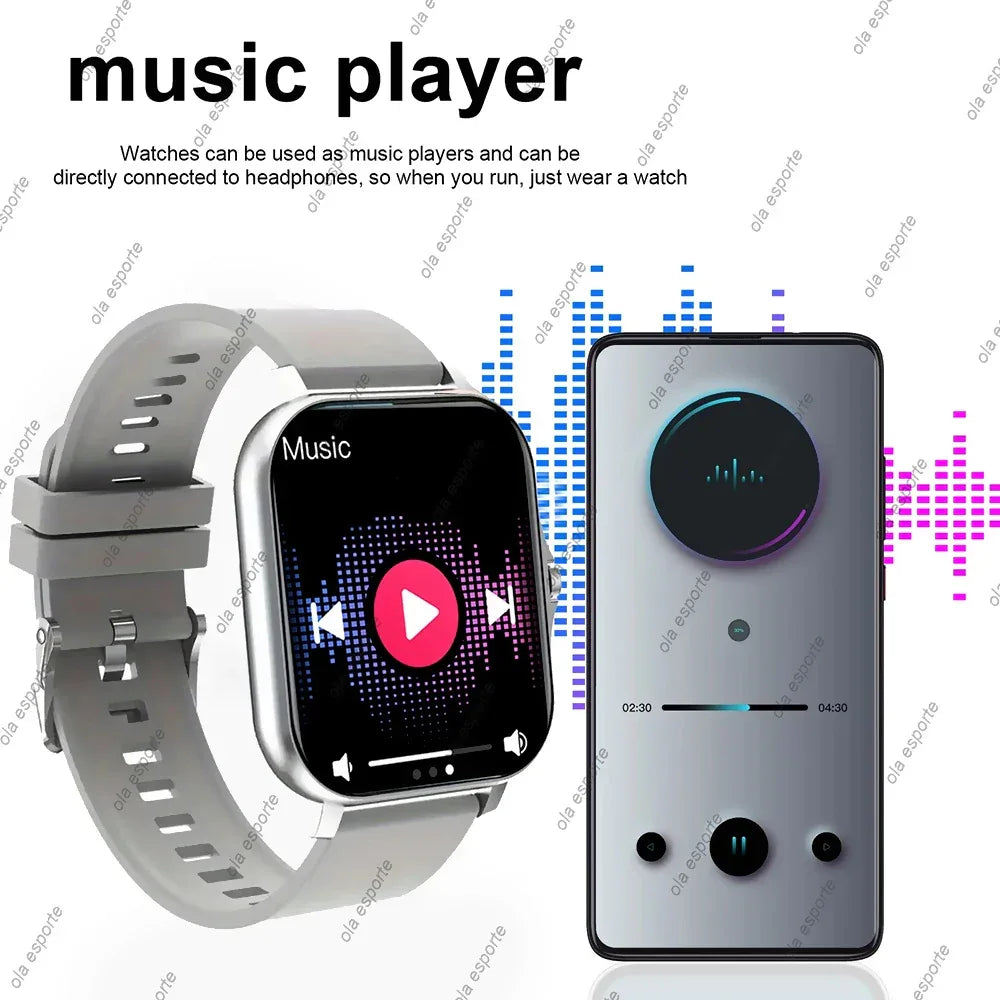2026 New Smart Watch For Android IOS 1.83Inch Color Screen Bluetooth Call Blood Oxygen/Pressure Monitoring Smart Watch Women Men