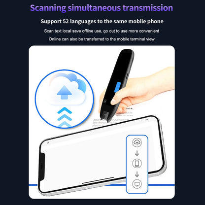 New WiFi Translation Pen 3.7 Inch Touchscreen Voice Translator 142 Languages Online Scanning Reading for Office Travel Study