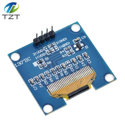 1.3 Inch OLED Module White Color 128X64 OLED LCD LED Display Module 1.3 IIC I2C SPI Communicate for arduino Diy Kit