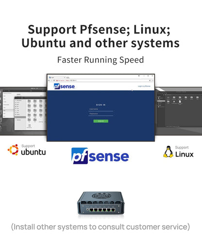 Topton Intel Core i7 13620H i3 1220P N300 3 100U Firewall Mini PC 6x2.5G LAN DDR5 NVMe Proxmox pfSense OPNsense Mini Computer