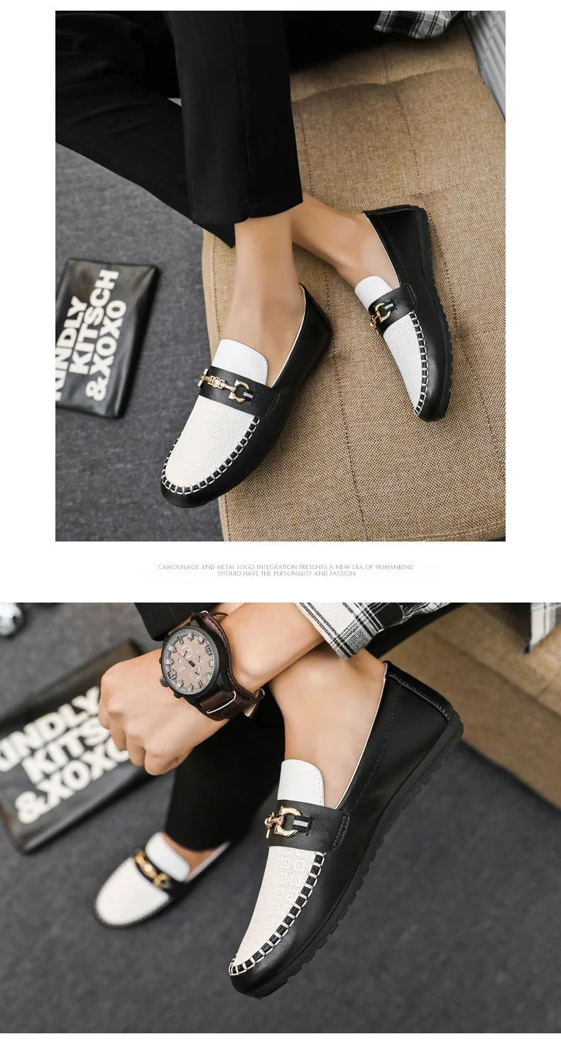 2026 Spring Autumn New Men's Sports Shoes Fashion anti-slip sneakers Casual PU Leather Business Shoes Versatile Work Shoes