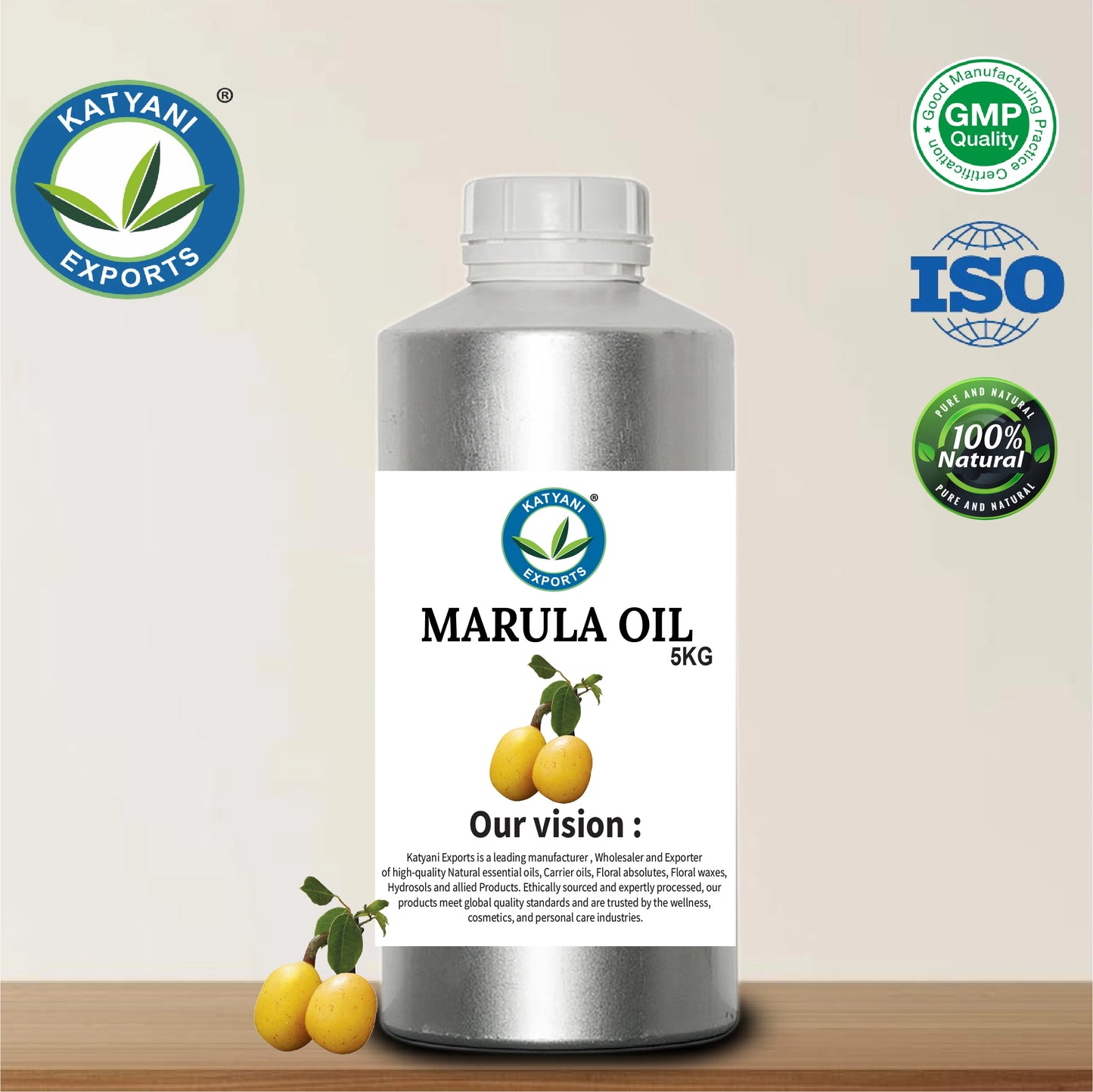 Private Label Pure Marula Oil Factory Price Gold Marula Carrier Seed Oil Katyani Exports From Madhya Pradesh