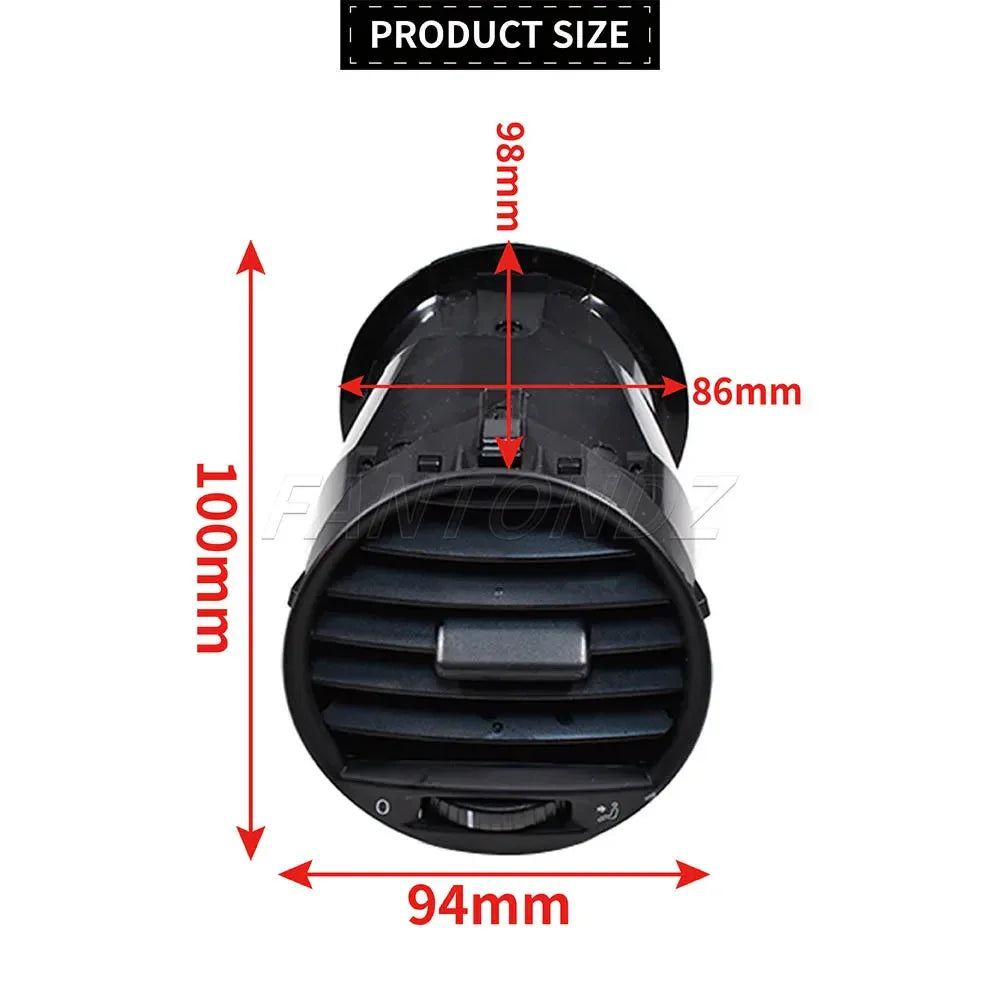 For VW Caddy 2004-2015 Car Front Dashboard Air Vent Grill Cover 2K0819703B 3VEX7039AA Air Conditioner Outlet A/C Air Vents