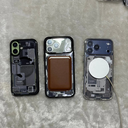 Original Spigen technology case for iPhone 17 Pro Max, magnetic phone case, transparent acrylic 17 Pro protective cover