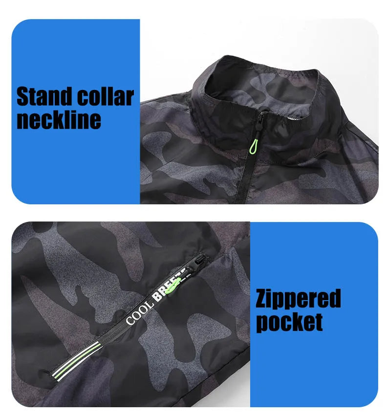 Summer Cool Vest Cooling Fan Vest Men Women Cooling Vest Work Sport Outdoor Camping Fishing Summer Cool Jacket