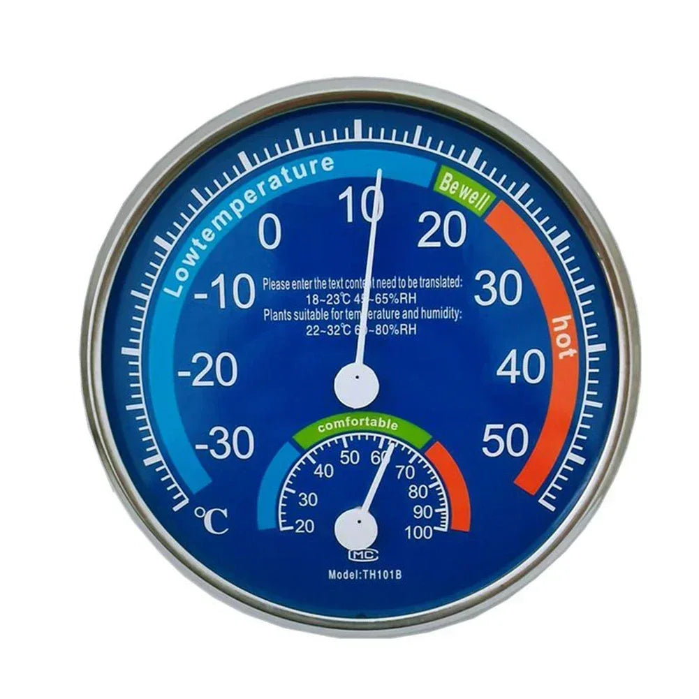 Thermo-hygrometer ABS Black/blue Room Climate Control Inside Thermometer Hygrometer Thermo Analogue Humidity