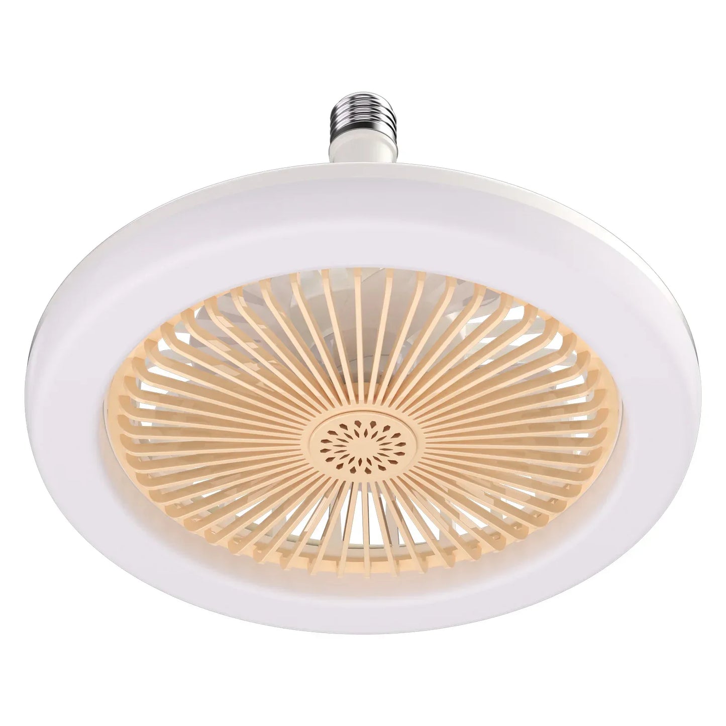 Aromatherapy Fan Lamp Universal E27 Light Holder LED Fan Lamps with Remote Control Mute Timing 3-gear Wind for Bedroom Dormitory
