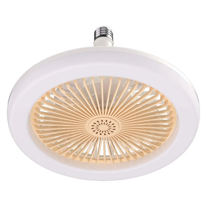 Aromatherapy Fan Lamp Universal E27 Light Holder LED Fan Lamps with Remote Control Mute Timing 3-gear Wind for Bedroom Dormitory