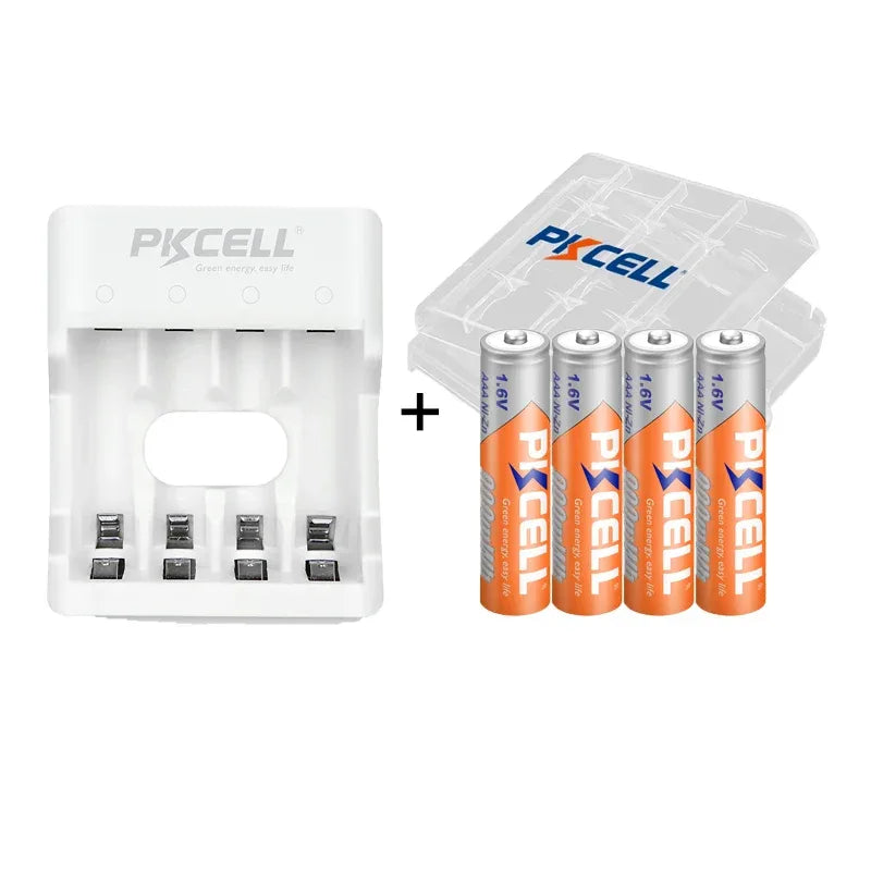 4/8/12PC Ni-Zn AAA Rechargeable Battery 1.6V 900mWh AAA nizn batteries pack with NiZn Charger for NIZN AA/AAA Battery