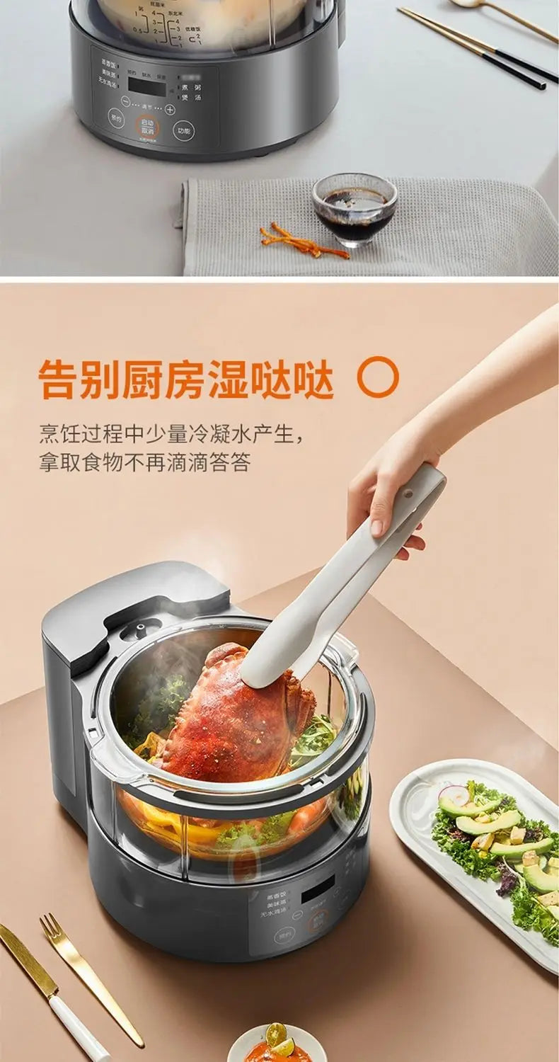 Steam rice cooker smart home low-sugar glass inner liner steamer multi-function rice cooker S160