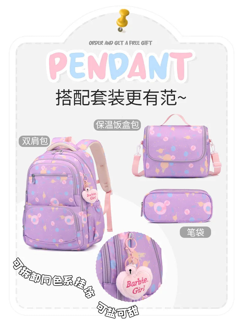 Child Girl Backpacks Primary Junior High School Bags for Girls Children Kids Bookbag Backpack 2025 Back to School Girl Schoolbag