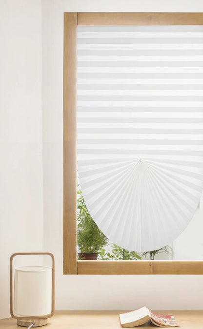 1 PC Easy Installation Window Shades Non-woven Fabric Pleated Zebra Blinds Roller Room Blackout Curtain For Living Room Balcony