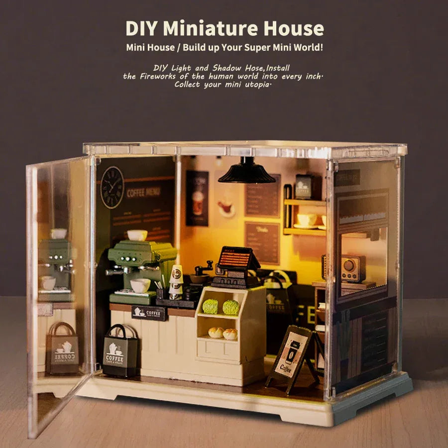 New DIY Miniature House Model with Soft Lights, High-Detail Quality, Easy 1-Hour Assembly, Perfect Birthday & Christmas Gift