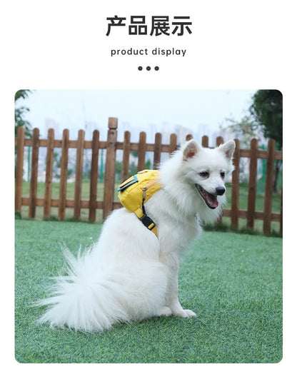 Pet Self Backpack Pet Self-backpack Cartoon Dog Chest Small Schoolbag Cat Dog Outdoor Travel Dog Backpack Pet Supplies Wholesale