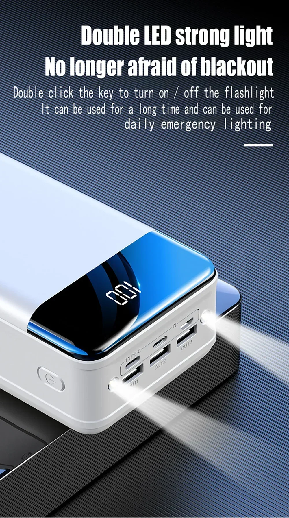 Power Bank 100000mAh QC PD 3.0 Fast Charging Powerbank 100000mAh External Battery Charger Poverbank For iPhone Xiaomi Samsung