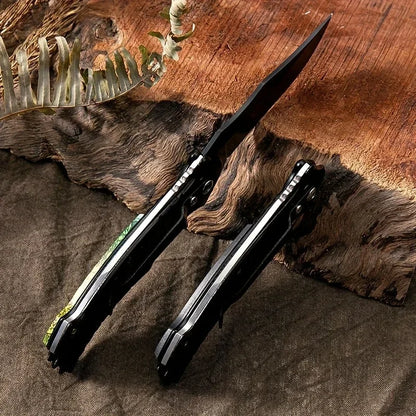 New Portable Outdoor Folding Fruit Knife for Kitchen Supplies, Sharp Survival Knife, Suitable for Camping and Hiking