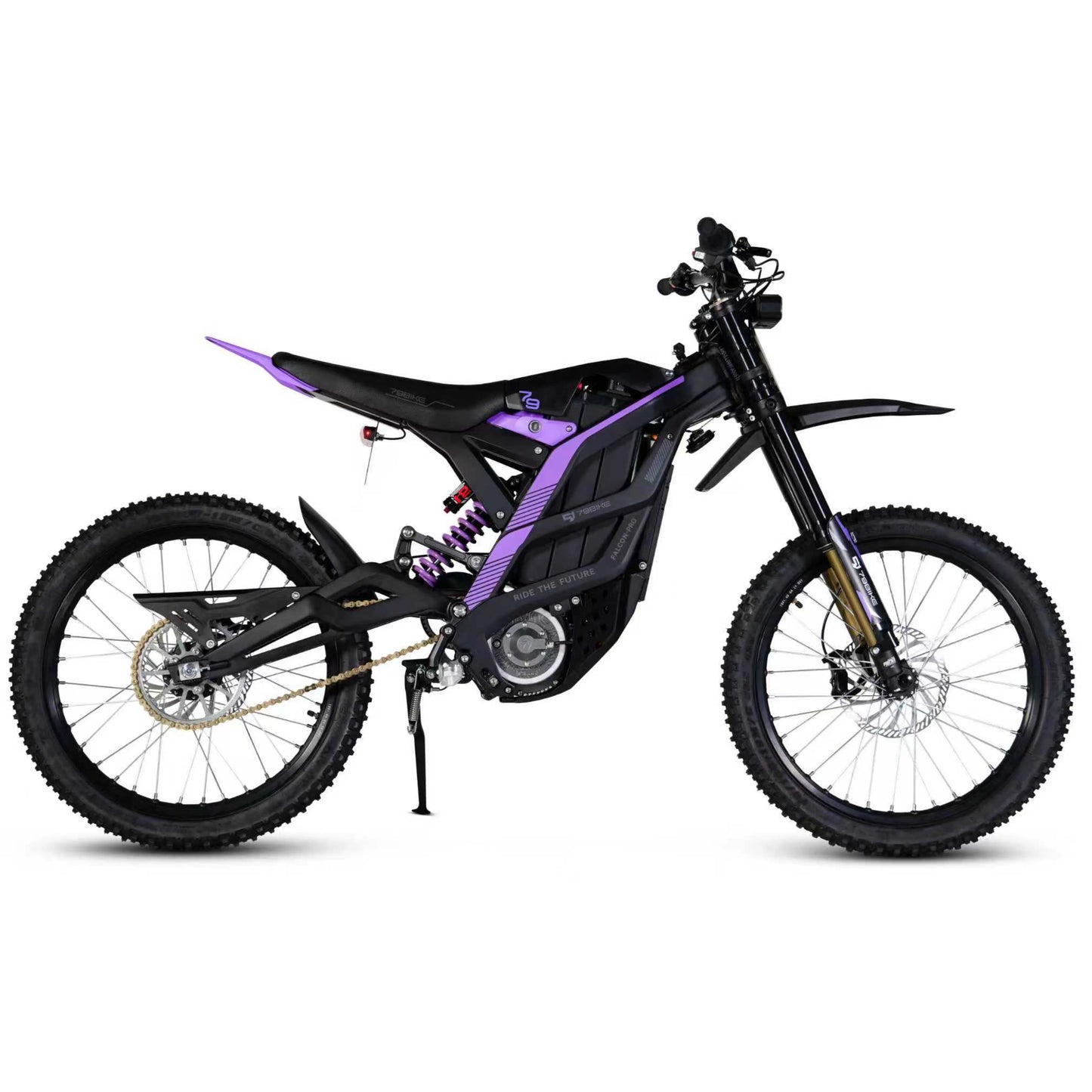 Tc Aluminum Alloy Full Absorber Falcon Electric Off-Road Vehicle Adult 72V Off-Road Motorcycle Mountain Highway 10000W Brushless