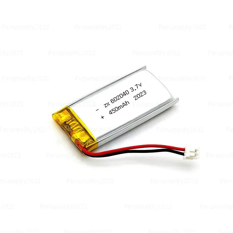 602040 Li Po Battery 3.7V Lithium Batteries 450mAh Lipo Rechargeable Cell for Smart Wearable Walkie Talkie GPS PSP Game Console