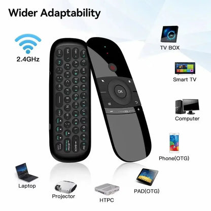 W1 Air Mouse Wireless Keyboard Remote Control 2.4G IR Learning 6-Axis gyroscope Motion Sense for Smart TV Android TV Box PC