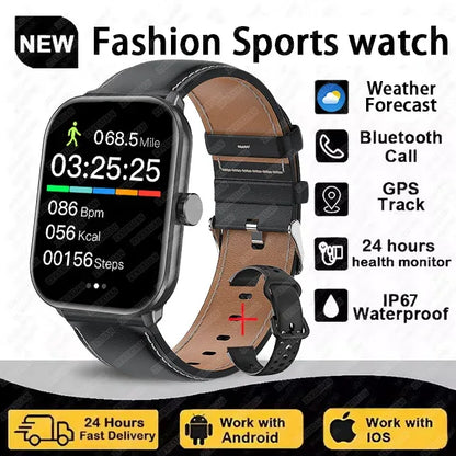 Global Upgrade Version Watch 5 HD AMOLED Display Screen Heart Rate Bluetooth Call GPS Track Waterproof Sports Men Smart Watch