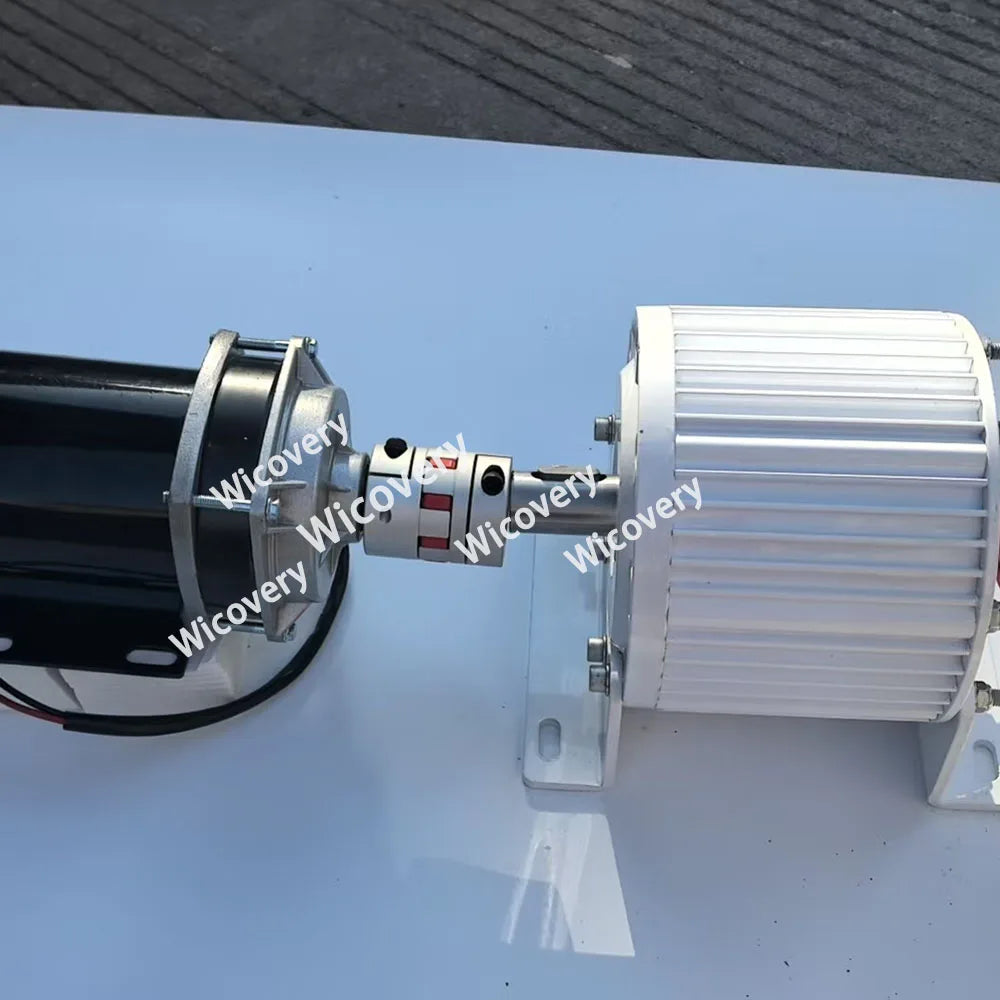 Low Noise 380V 5000W 10KW 20KW 30KW Permanent Magnet Generator With 48V 60V 24V DC Motor Complete Set Power Generator System