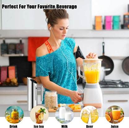 2ltr Direct Factory Sale Stainless Steel Water Jug Beer Ice Tea Cold Beverages Straight Side Handles Cool Water Pitcher