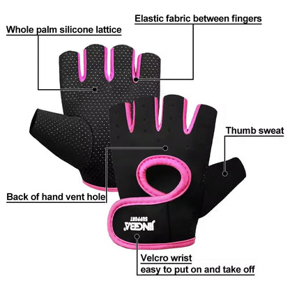 Unisex Gym Workout Gloves for Weight Lifting Fitness Body Building Sports Training Cycling Exercise - Durable Protection Grip