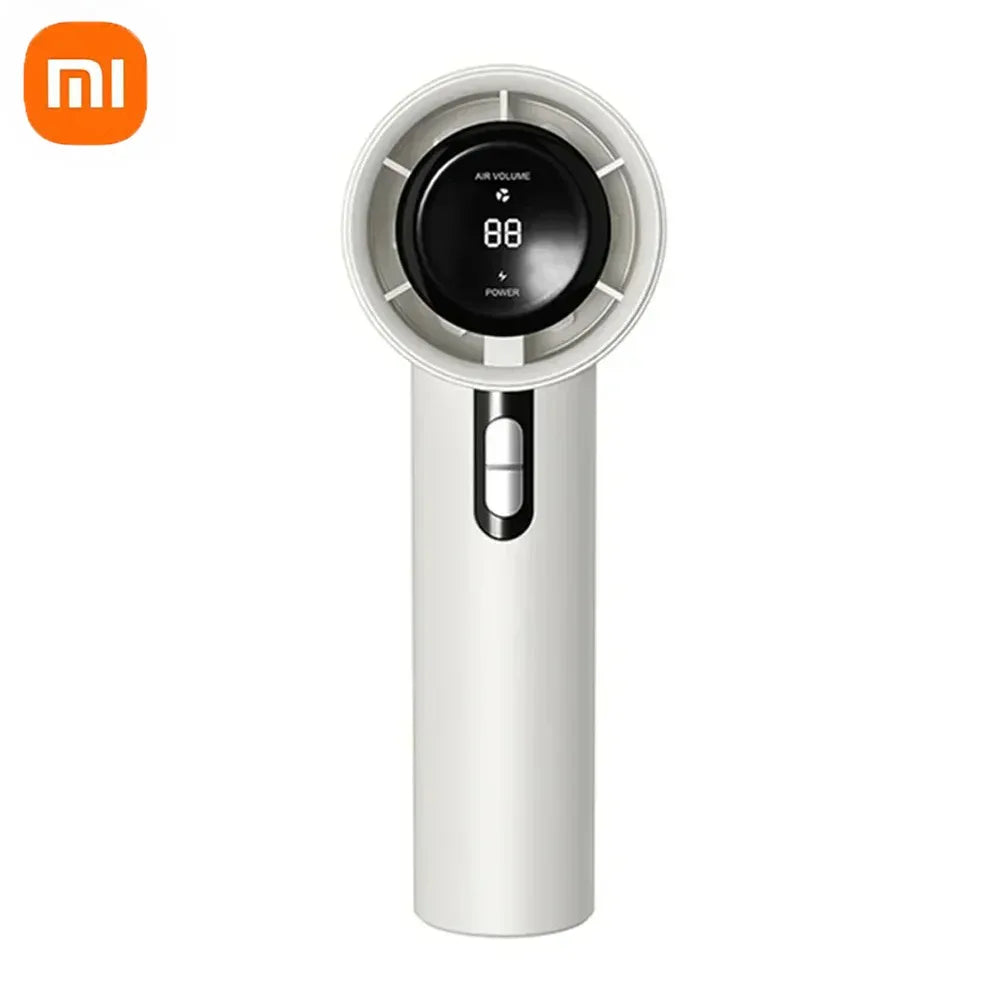 Xiaomi Ultra Quiet 100 Speed Handheld Fan USB Rechargeable Portable Mini Turbo Fan for Office and Travel with LED Indicator