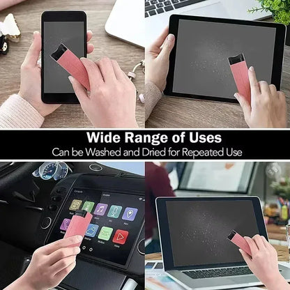 1/2/3pc 2 In 1 Screen Cleaner Spray Portable Tablet Mobile Phone Touch Screen Screen Microfiber Cloth Dust Removal Cleaning Tool