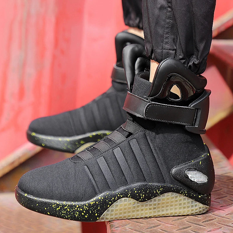 Skateboarding Shoes New Led Boots for Men,Women,Boys and Girls USB Rechargeable Glowing Shoes Man Party Shoes Cool Soldier Boots