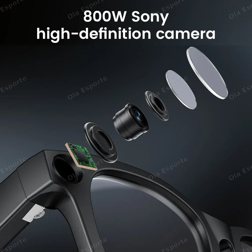 Smart Glasses AI Translation，Photography, Videography，Audio Recording WiFi Transmission Functio Color-Changing Smart Sunglasses