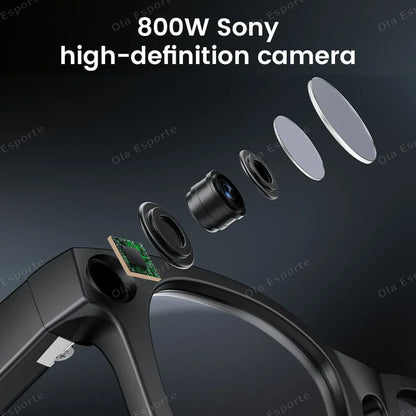 Smart Glasses AI Translation，Photography, Videography，Audio Recording WiFi Transmission Functio Color-Changing Smart Sunglasses