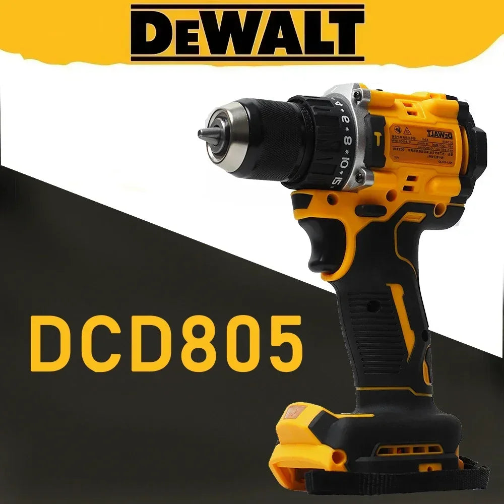 DeWalt DCD805 20V Screwdriver Clave Without Brushes, Compact Drill Tools Driver Battery Impact Wrench, Power Tool Cordless drill