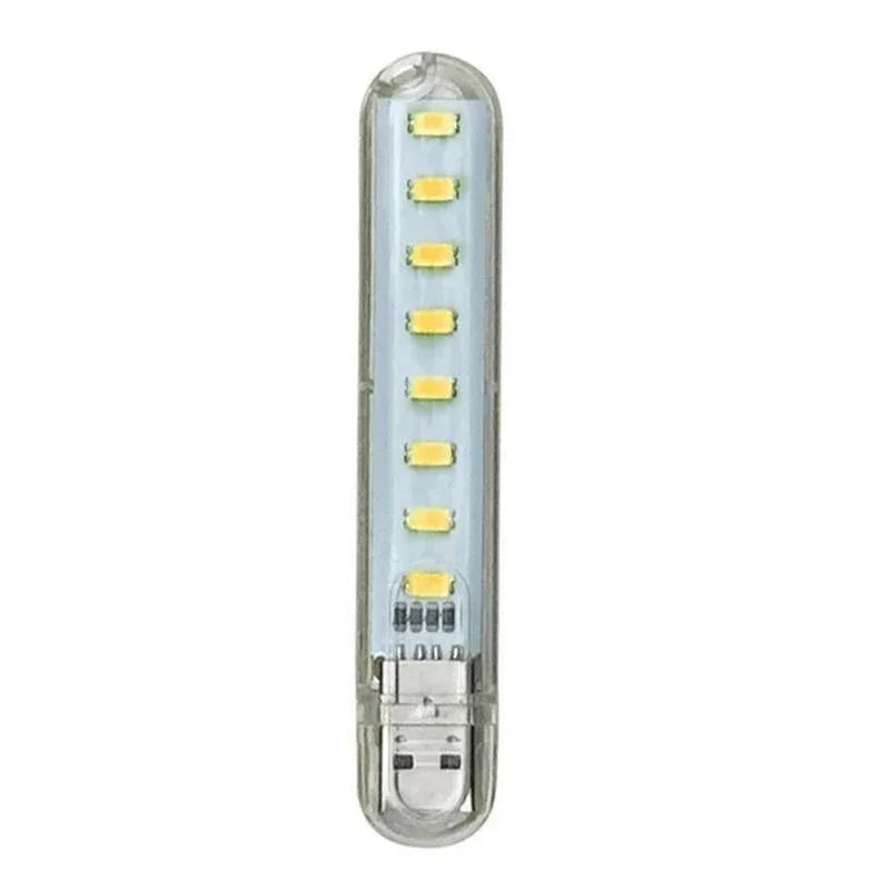 1 Pcs 8 LED Mini Portable USB Lamp DC 5V Camping USB Lighting for PC Laptop Mobile Power Bank Gadget