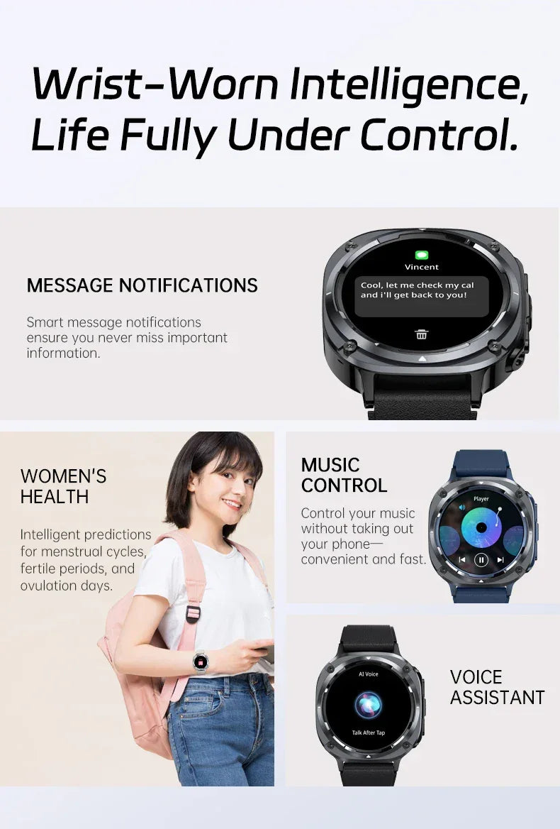 BWSMRIG New Men Smart Watch IP68 Waterproof Bluetooth call  Heart Rate Sleep Monitoring Sport Fitness Smartwatch for Android IOS