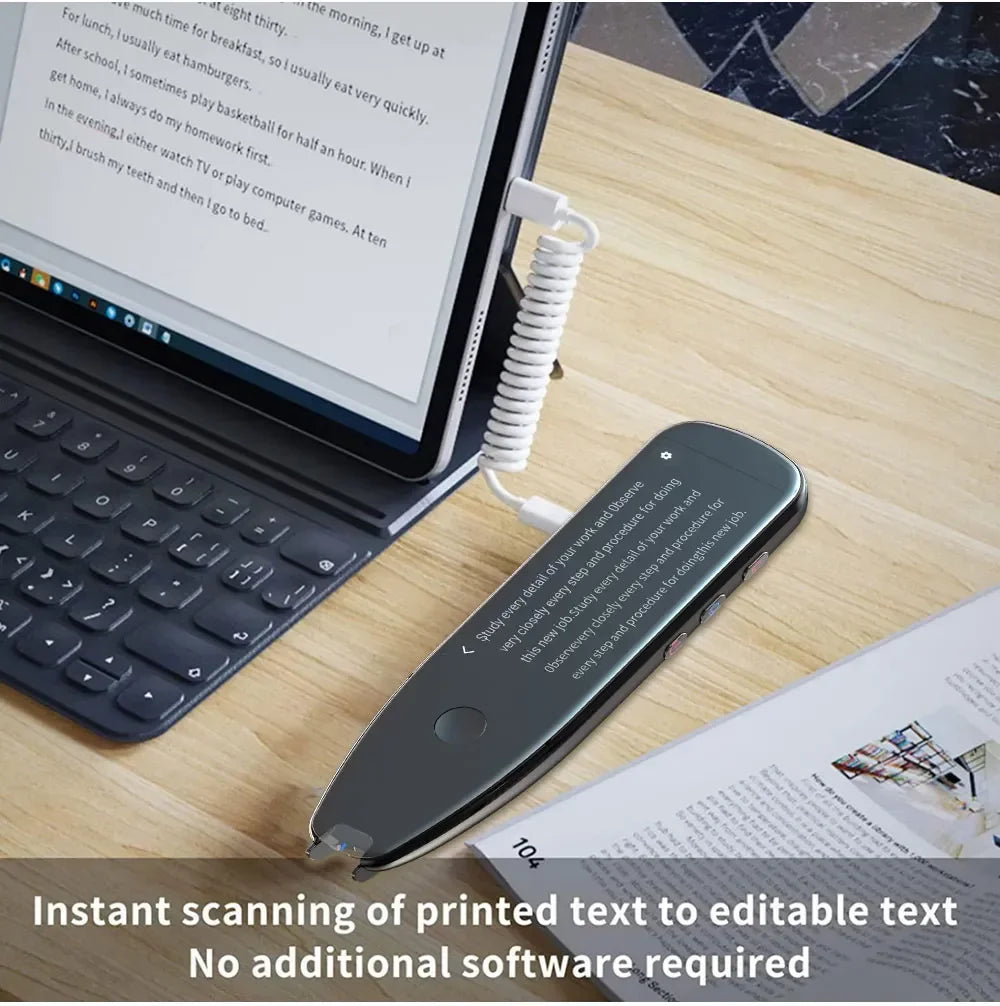 German Spanish French Italian Korean Portuguese Russian Scanning Voice Translation Pen Offline Online Language Learn Translator